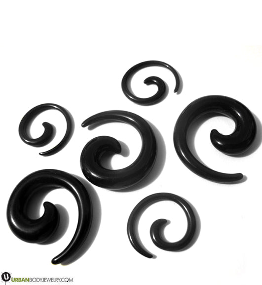 Black Spiral Plugs