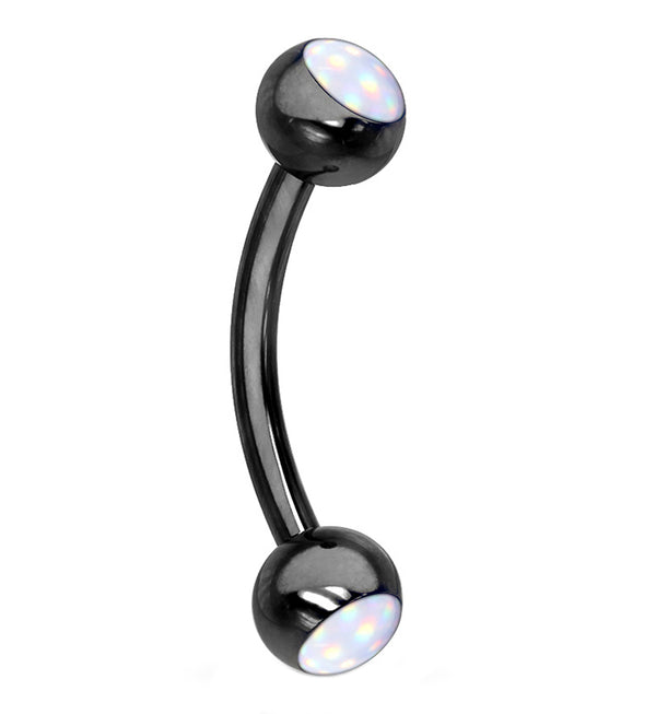 Black PVD Escent Stainless Steel Curved Barbell