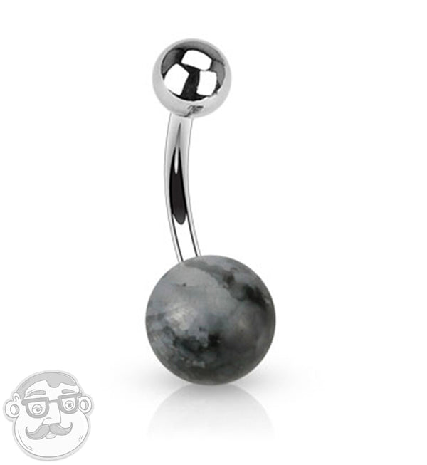Black Fizzle Belly Button Ring