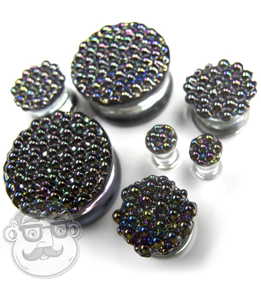 Iridescent Glass Plugs