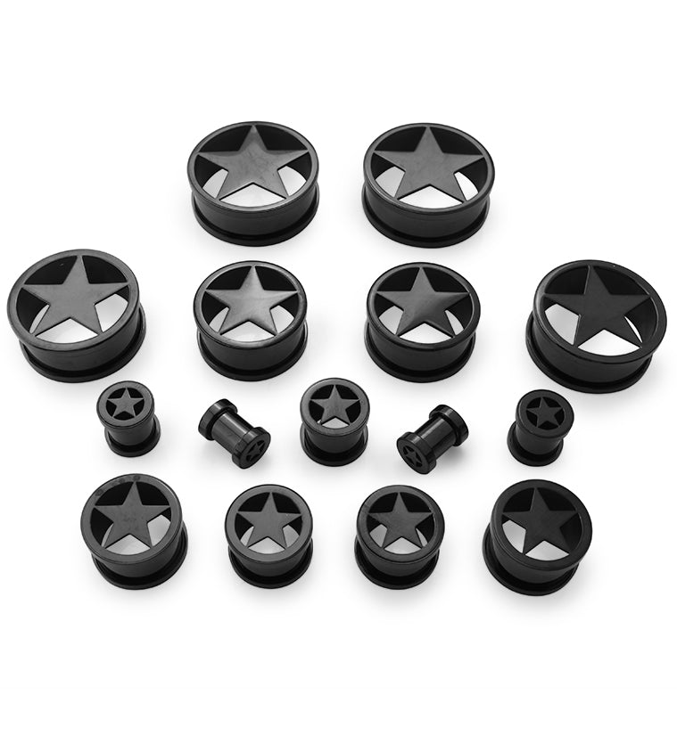 PVD Black Star Steel Tunnels