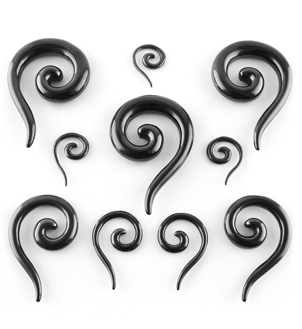 Black PVD Stainless Steel Tail Spirals