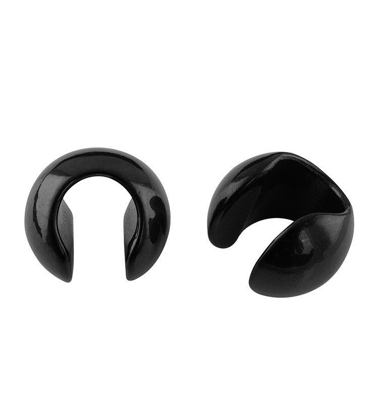 Black Oval Ear Weights