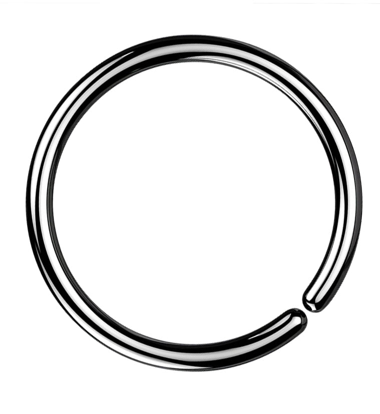 Black PVD Annealed Seamless Hoop Ring