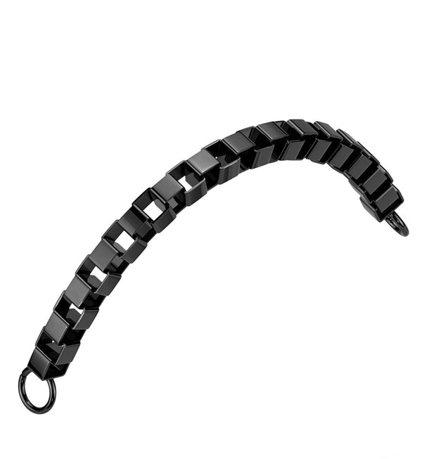 Black PVD Box Stainless Steel Connector Chain