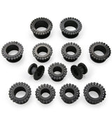 Black PVD Circlet Stainless Steel Tunnel Plugs