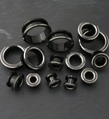 Black PVD Dual Tone Stainless Steel Screw Back Tunnels