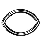 Black PVD Oculus Titanium Hinged Segment Ring