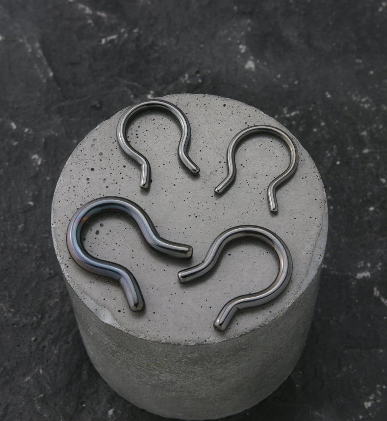 Black PVD Omega Stainless Steel Septum Retainer