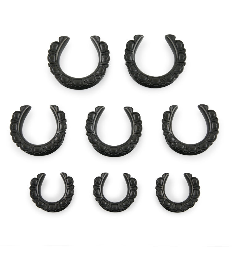 Black PVD Petal Saddles