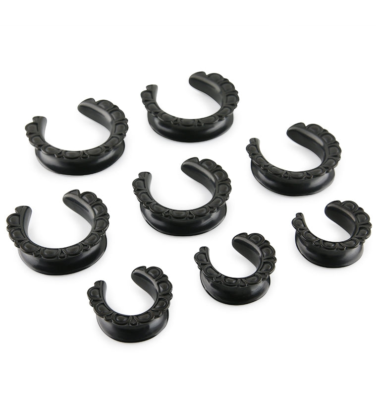 Black PVD Petal Saddles