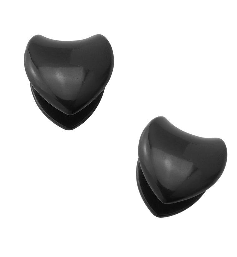 Black PVD Shield Ear Weights