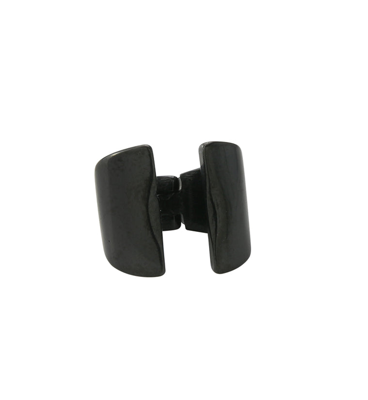Black PVD Stainless Steel Hinged Ear Cuff