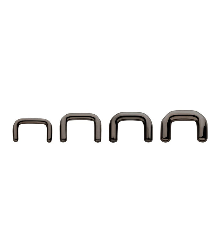 Black PVD Titanium Septum Staple Retainer