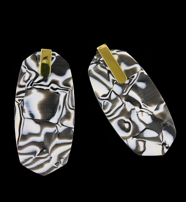 Oblate Black & White Schizo Hangers