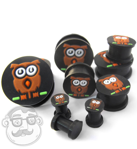 Silicone 3D Owl Plugs