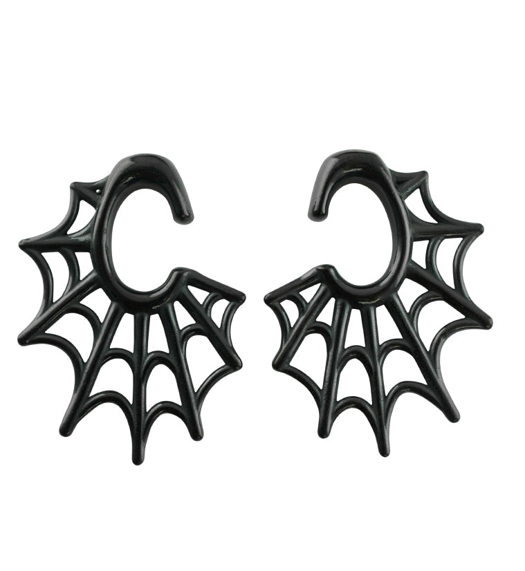 Black Spiderweb Ear Weights