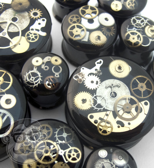 Black Steampunk Plugs
