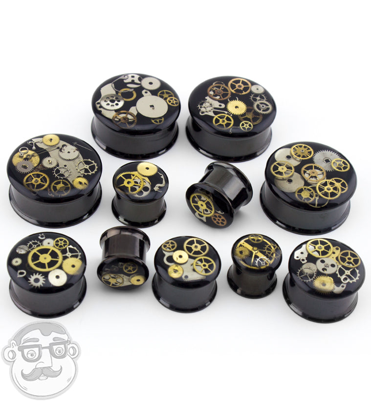 Black Steampunk Plugs