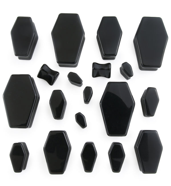Obsidian Stone Coffin Plugs