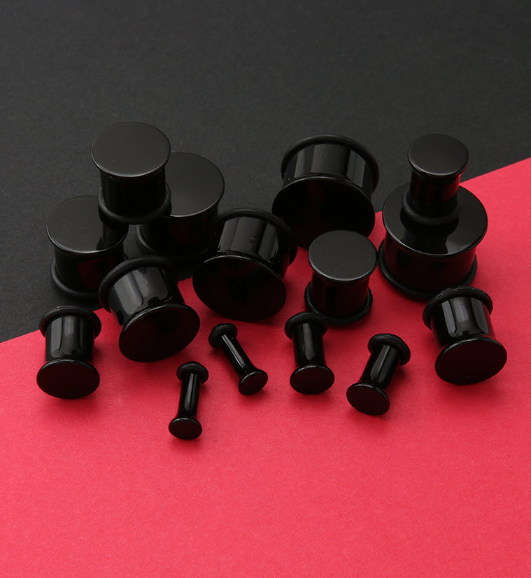 Black Single Flare Plugs