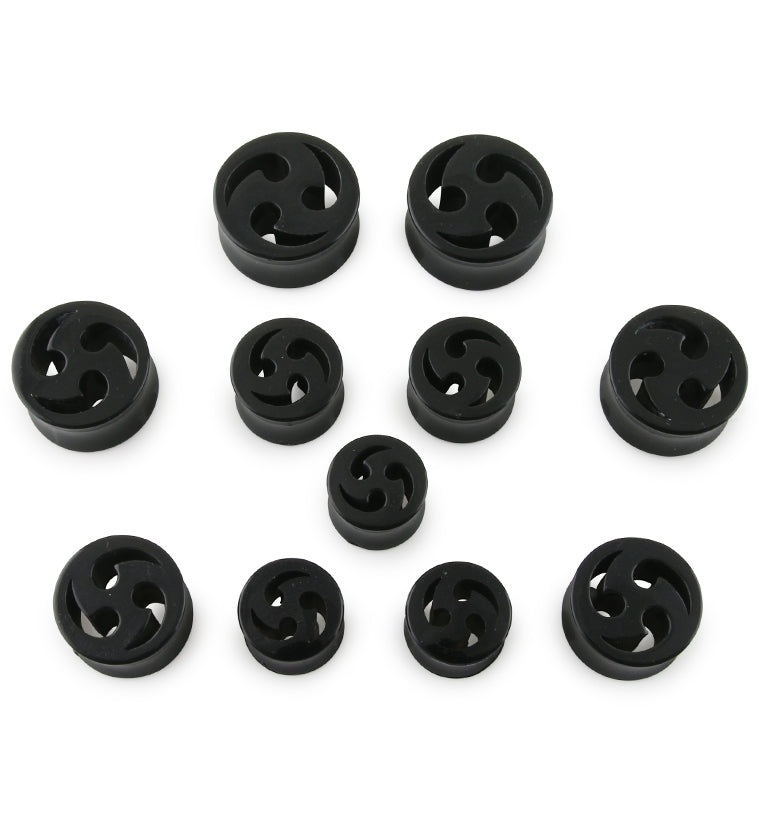 Black Tribal Ear Gauges