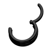 16G Black PVD Triple Bar Hinged Segment Ring