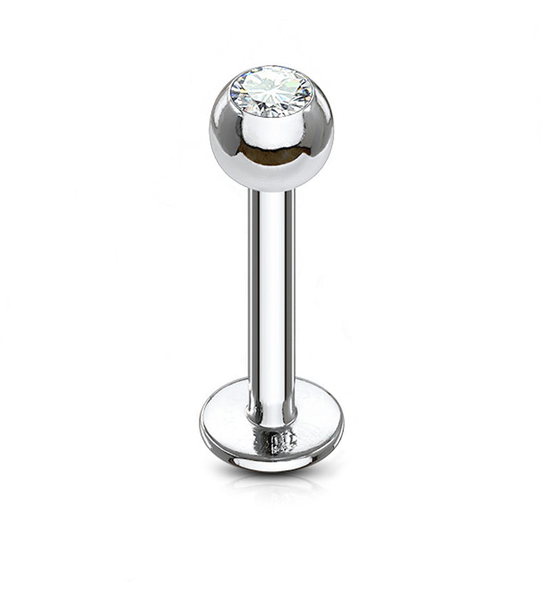 Titanium Bling Lip Ring