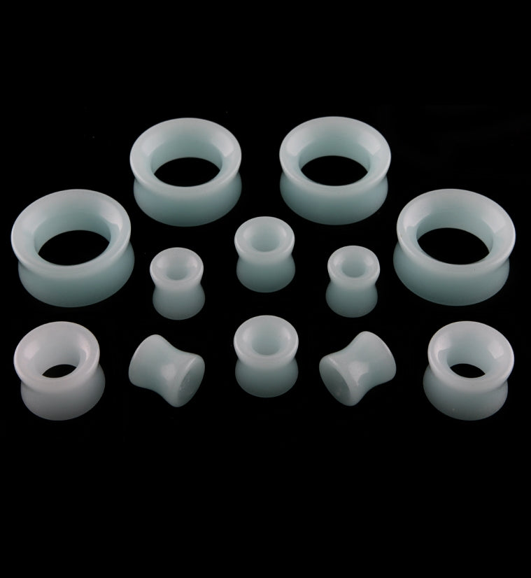 Blue Glow in the Dark Glass Tunnels