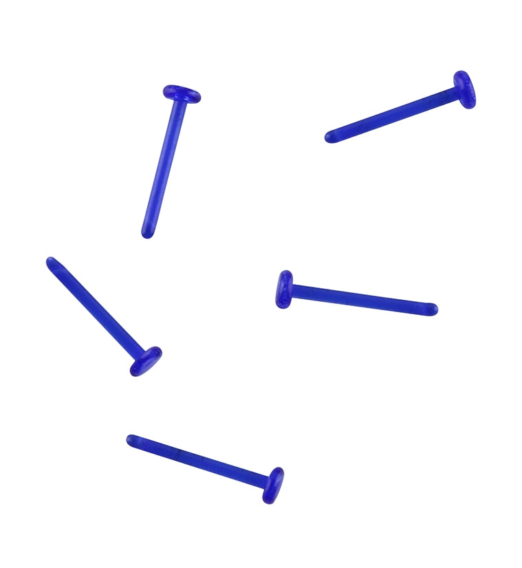 Blue Glass Hoop Nosebone