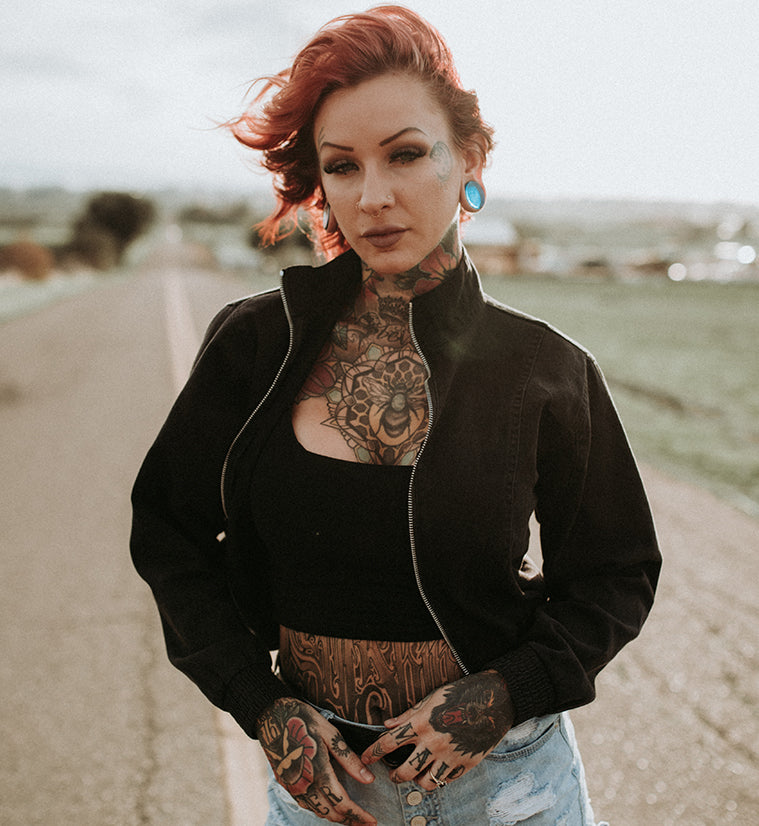 Ocean Blue Glass Plugs