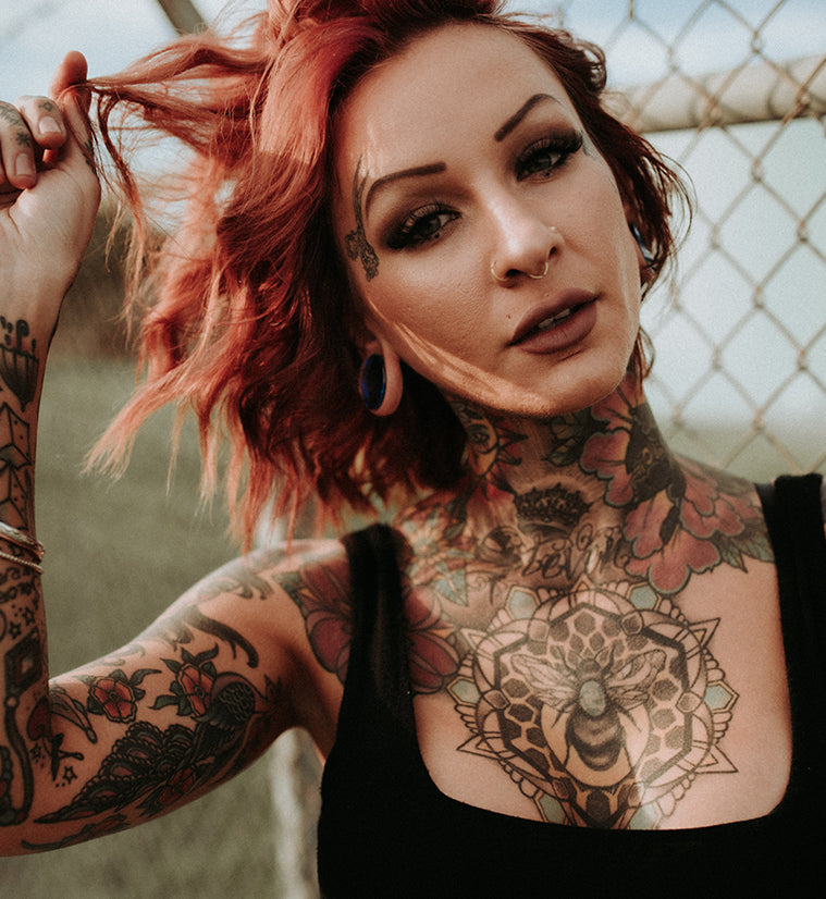 Ocean Blue Glass Plugs