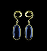 Bijou Blue Goldstone Hangers