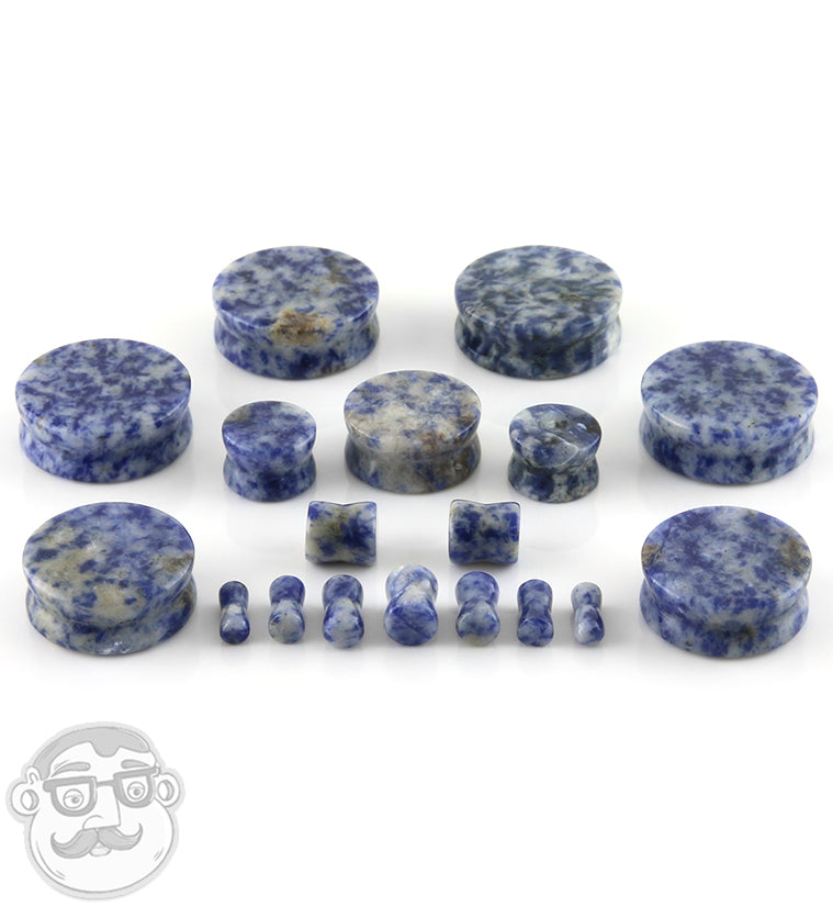 Blue Spot Jasper Stone Plugs