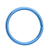 Blue Niobium Seamless Ring