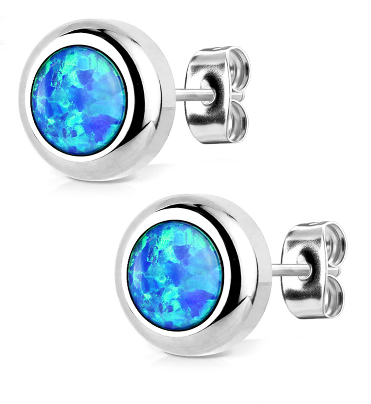 Blue Opal Set Earrings