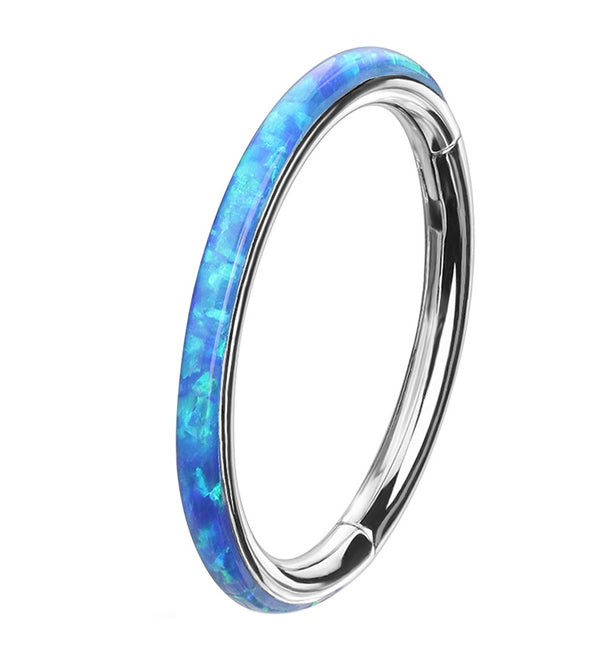 Blue Opalite Orbed Hinged Segment Ring