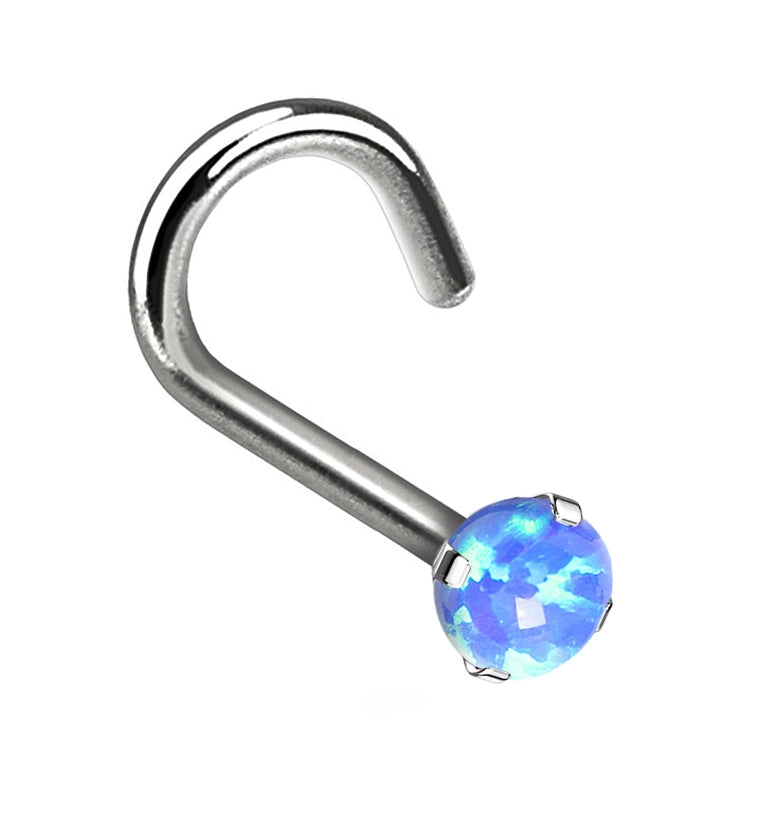 Blue Opalite Titanium Nose Screw