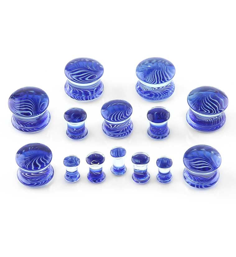 Blue Tiger Glass Plugs