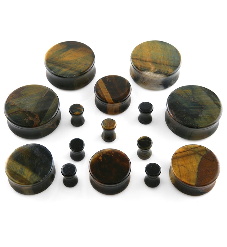 Blue Tiger Eye Plugs