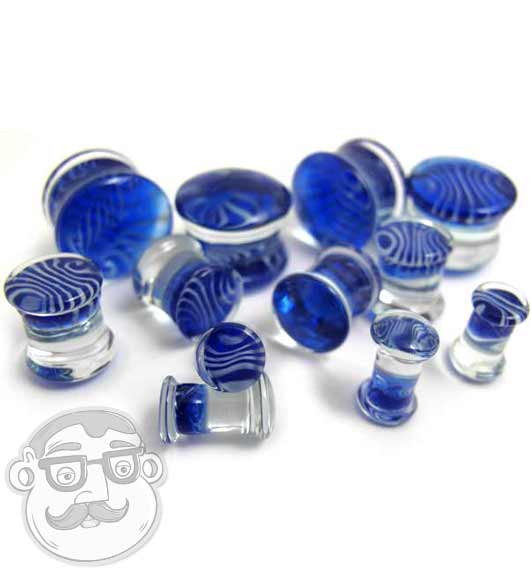 Blue Tiger Glass Plugs