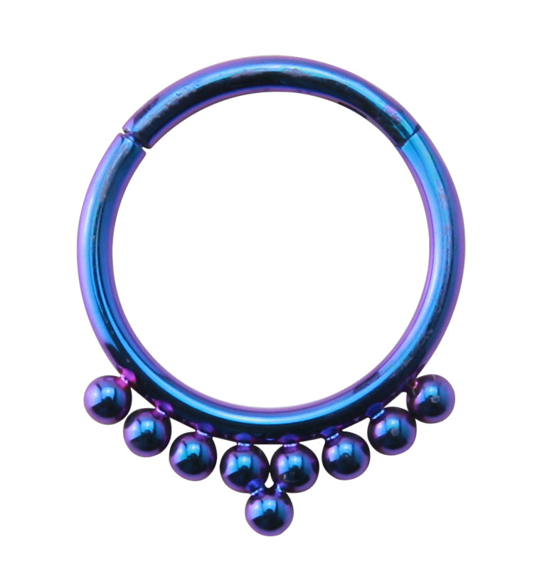 Blurple Titanium Fuse Hinged Segment Ring