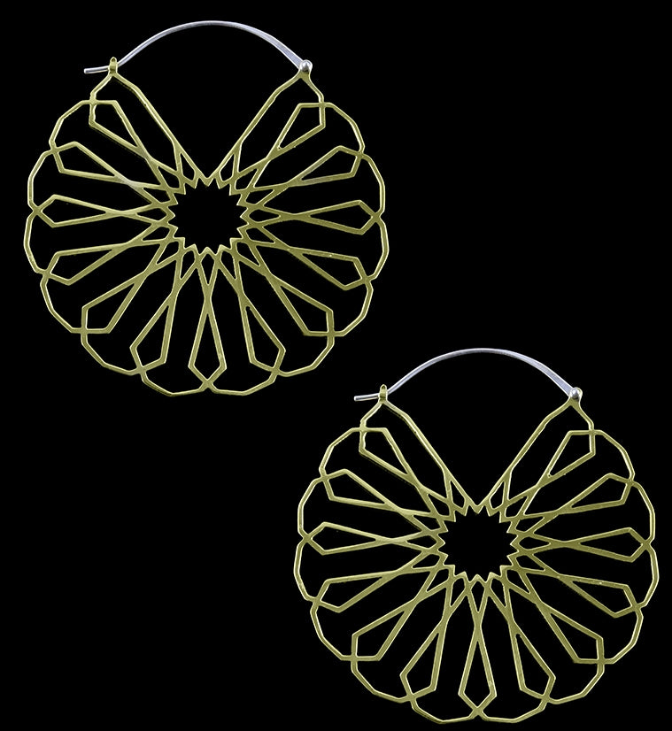 Borderline Brass Earrings / Weights