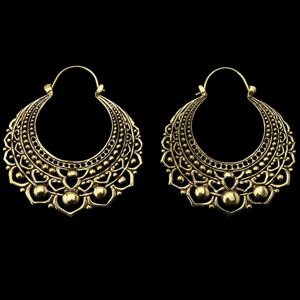 18G Botanic Brass Earrings