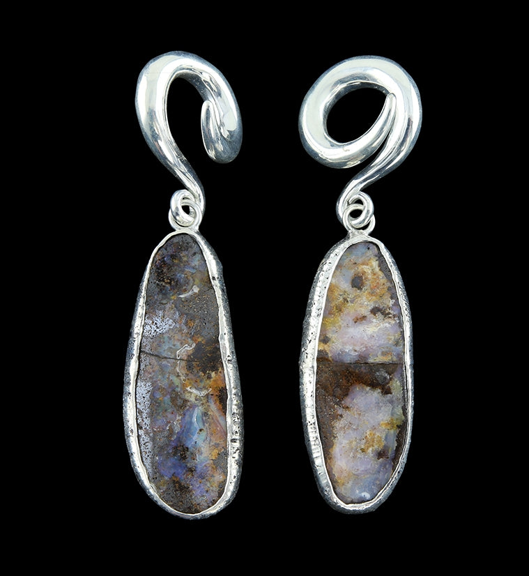 Boulder Opal Ear Weights Version 1