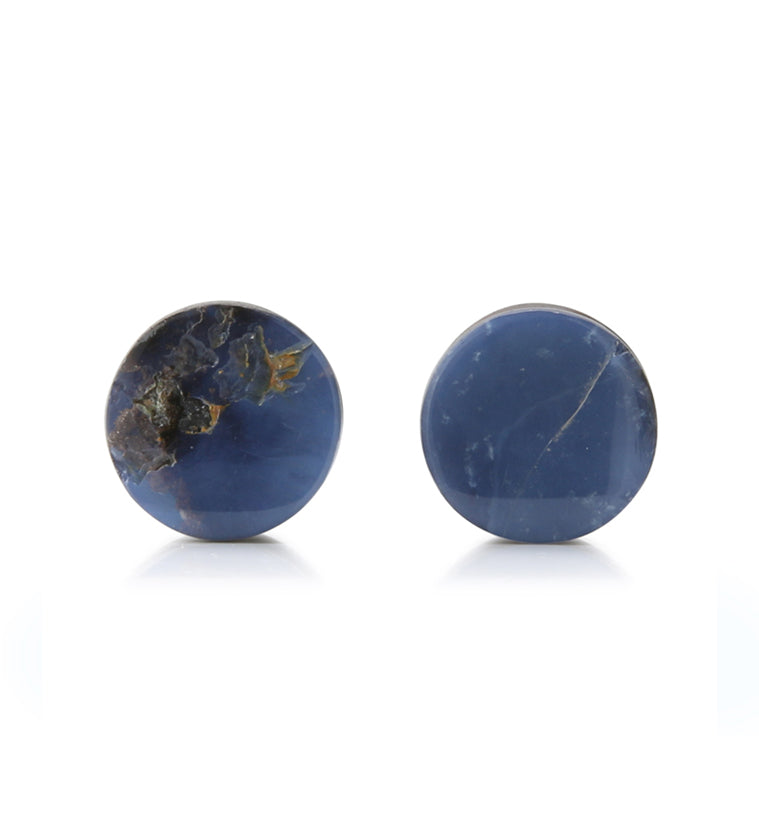 Boulder Opal Stone Plugs 00G (10mm) Version 1