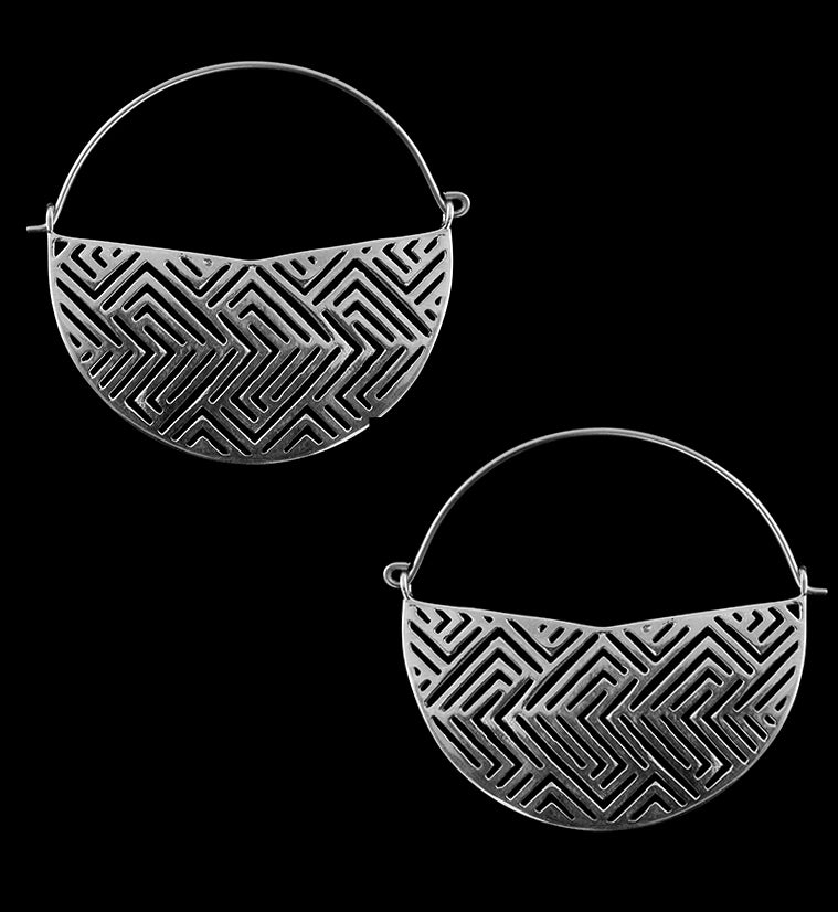 Silver Boundary Titanium Hangers / Earrings