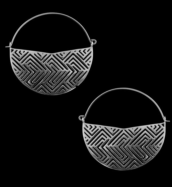 Silver Boundary Titanium Hangers / Earrings