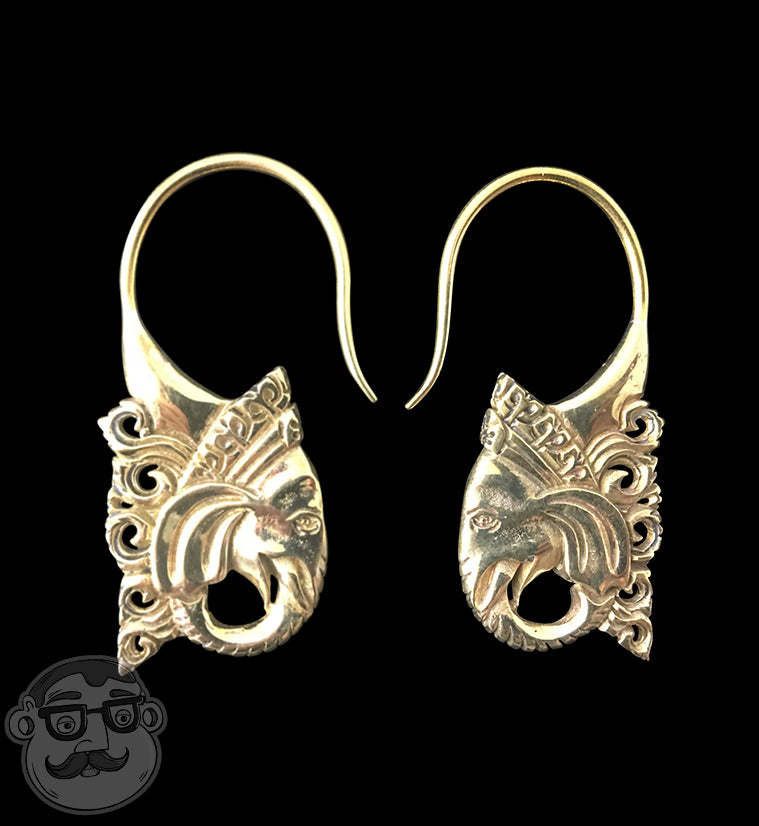 Brass Elephant Ear Weights