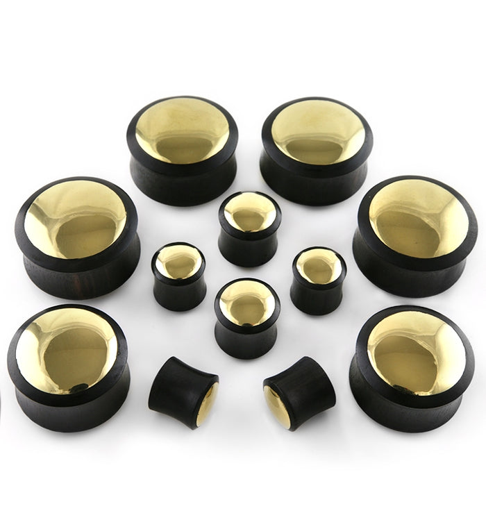 Brass Inset Wooden Plugs (00 Gauge - 1 & 1/4